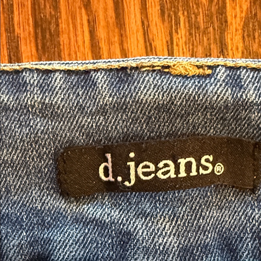 D.Jeans Wide Leg Jeans Size 6 High Rise Y2K Utility Denim - Picture 2 of 10